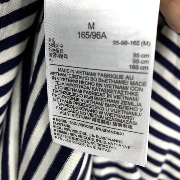 GAP Convertible Strapless Dress To Maxi Skirt Womens Size M Blue White Striped - Picture 6 of 6